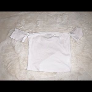 White crop top